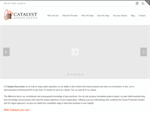 Tablet Screenshot of catalystassociatesllc.com
